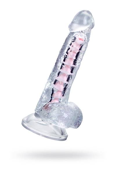 A-Toys by TOYFA Esnek Paret yapay penis, TPE, Transparan, 18 cm