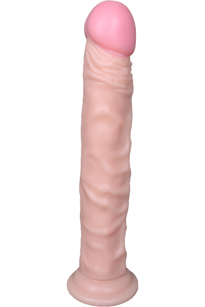XS Suction Testissiz Dildo Et Dokusu S�per Realistik Penis 24 cm