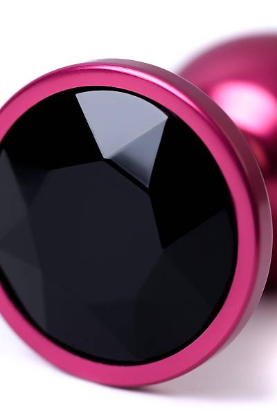 Metal by TOYFA anal k�l�f, Metal, k�rm�z�, siyah kristalli, 7,2 cm, �2,8 cm, 50 g