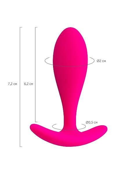 ToDo by Toyfa Hub anal k�l�f�, silikon, pembe, 7,2 cm, � 2 cm