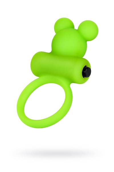 A-Toys by TOYFA Chio penis zerindeki titreim halkas, silikon, yeil, 8,1 cm,  3,1 cm