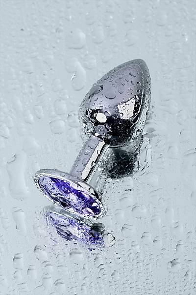 Metal by TOYFA anal k�l�f, Metal, g�m��, mor kristalli, 7 cm, � 2,8 cm, 50 g