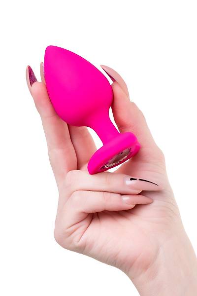 ToDo by Toyfa Diamond Heart anal K�l�f, silikon, pembe, 9,5 cm, � 4 cm