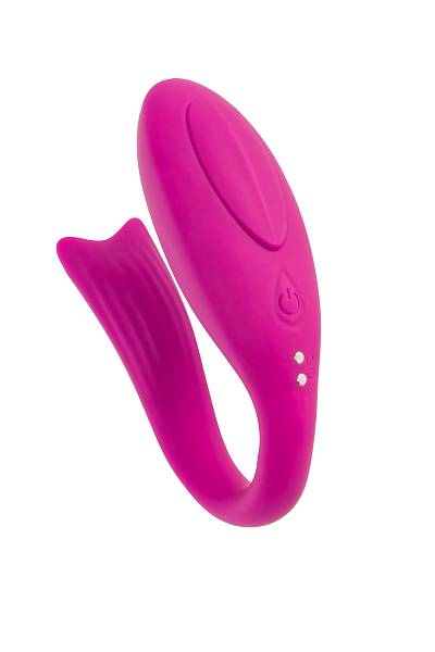 A-Toys by TOYFA Dolphy �iftler ��in Vibrat�r, Silikon, Pembe, 9,6 cm
