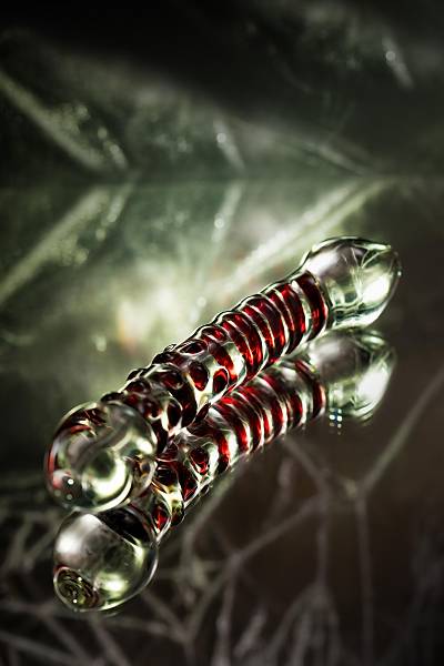 Sexus Glass �ift tarafl� yapay penis, cam, transparan, 21 cm