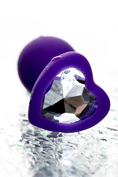 ToDo by Toyfa Diamond Heart anal k�l�f, Silikon, mor, 7 cm, � 2 cm, 18 g