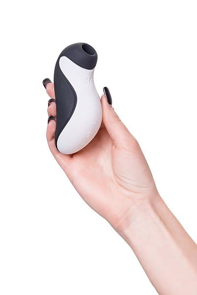 Satisfyer Orca Vakum dalgas temassz klitoral uyarc, silikon, siyah, 11,5 cm