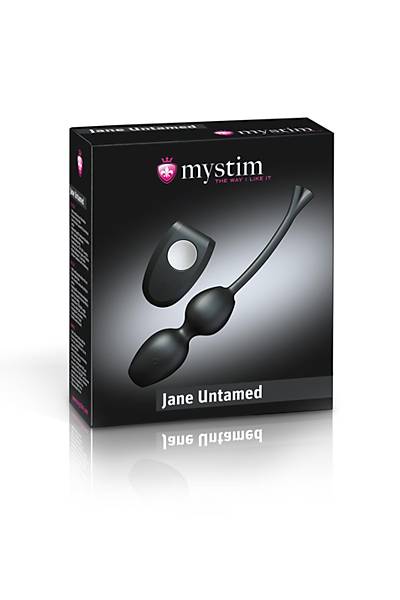 Mystim Jane Untamed Geisha Balls vibe vajinal Toplar�, titre�imli, silikon, siyah