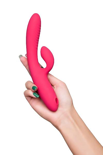JOS Enila vakum dalgas� uyar�ml� vibrat�r, silikon, pembe, 23 cm