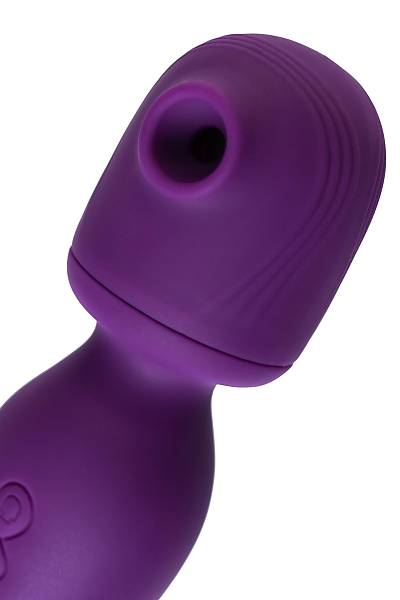 JOS 2'si 1 arada Kisom Stim�lat�r�, Silikon, Mor, 24 cm