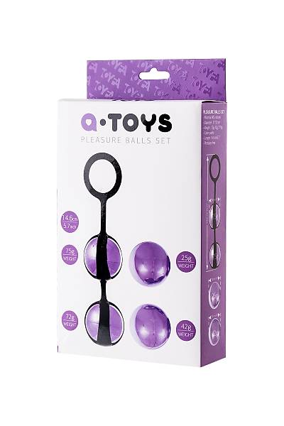 A-Toys by TOYFAVender vajinal toplar, ABS plastik, Mor, 14,6 cm