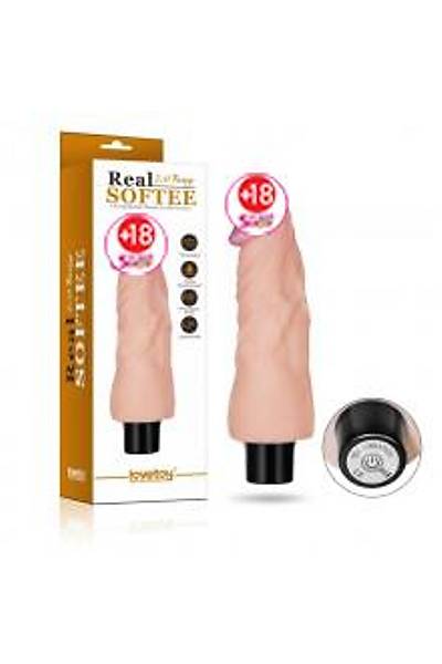 Lovetoy Softee 10 Fonksiyonlu Realistik Penis Vibrat�r Dildo 18cm