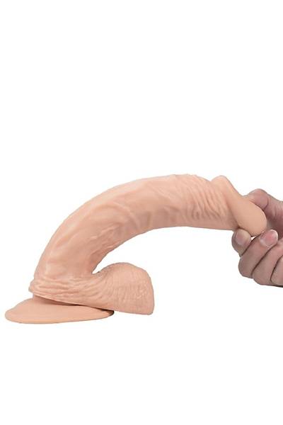 Kemerli Belden Ba�lamal� Ralistik D�z Duru�lu Damarl� Penis 24cm