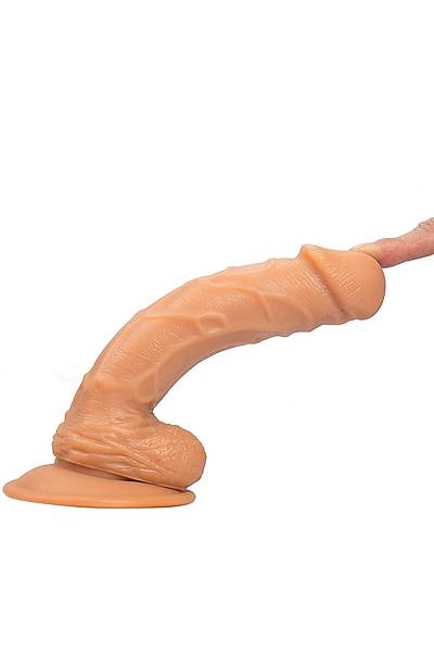 Belden Balamal Realistik Et Dokulu Penis 18cm