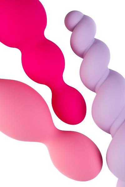 Satisfyer Booty Call (set of 3) seti, silikon, �e�itli, 13,5 cm.