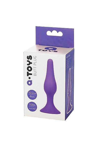 A-Toys by TOYFA anal k�l�f�, silikon, mor, 10,2 cm