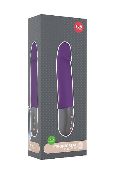 Fun Factory STRON�C REAL pulsat�r, silikon, mor, 20,8 cm