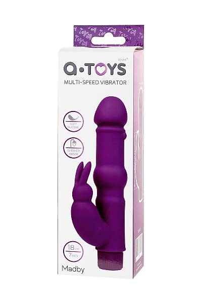 A-Toys by TOYFA ger�ek�i olmayan vibrat�r, silikon, mor, 18 cm