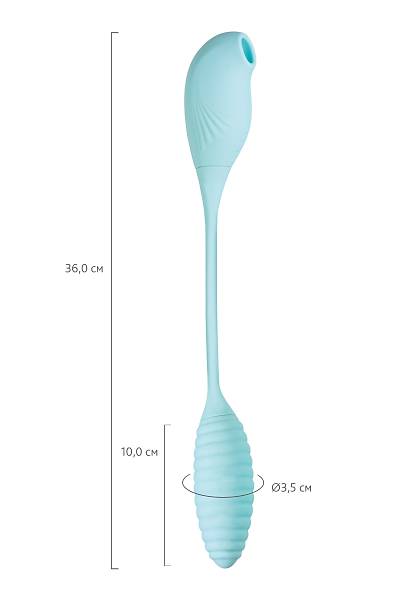 JOS Roow vakum dalgas� stim�lat�r�, silikon, mavi, 36 cm
