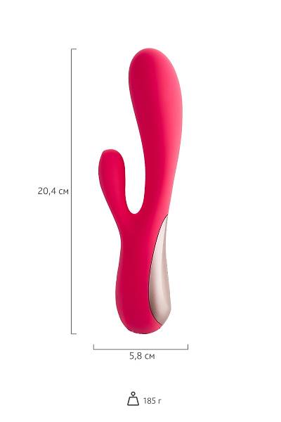 Satisfyer Mono Flex Connect App Red Ger�ek�i olmayan vibrat�r, silikon, k�rm�z�, 20,4 cm.