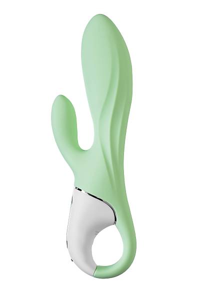 Satisfyer Air Pump Banny 5 Ger�ek�i olmayan  Vibrat�r�, Silikon, ye�il, 15 cm.