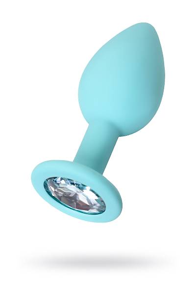 ToDo by Toyfa Brilliant anal klf, silikon, cam gbei, beyaz kristalli, 7 cm,  2,8 cm, 26 g