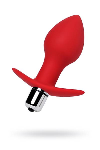 ToDo by Toyfa Glam anal vibratr, silikon, krmz, 9,7 cm,  4 cm