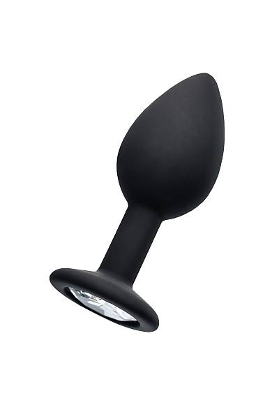 POPO Pleasure by TOYFA S Rhinestones ile anal k�l�f, silikon, siyah, 7,2 cm, � 2,8 cm, 25 g