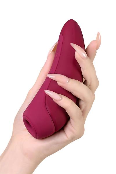 Satisfyer Curvy 1 Connect App vakum dalgas� temass�z klitoris stim�lat�r�, silikon, k�rm�z�, 14,3 cm