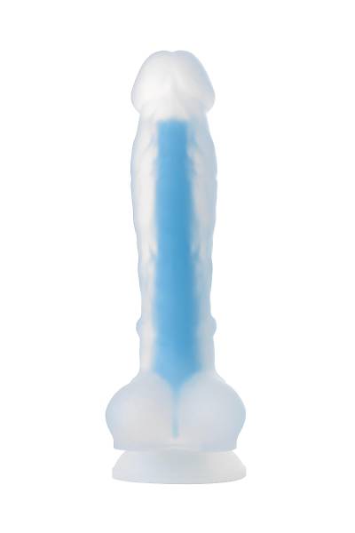 Beyond by Toyfa Yapay penis, karanl�kta parlayan, Bruce Glow, Silikon, Transparan, 22 cm