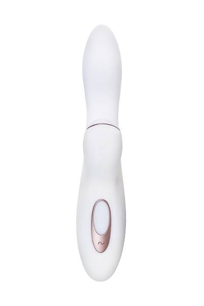 Satisfyer Pro + G-Spot Vibrat�r Tav�an, vakum dalgas� uyar�c�l�, silikon, beyaz, 22 cm.