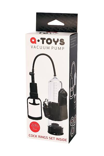 A-Toys by TOYFA Titre�imli penis pompas�, PVC, Siyah, 22,8 cm
