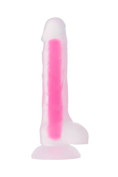 Beyond by Toyfa Yapay penis, karanl�kta parlayan,  James Glow, Silikon, transparan, 18 cm