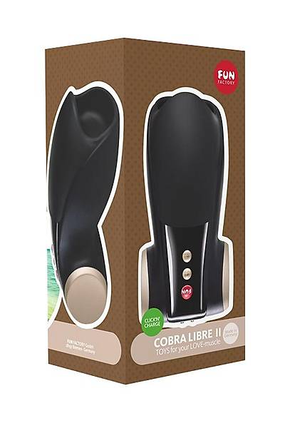Fun Factory Cobra Libre vibrat�r, siyah, silikon, 14 cm