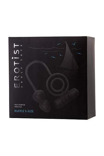 Erotist Ekstra Stim�lasyonlu Anal Plug, silikon, siyah