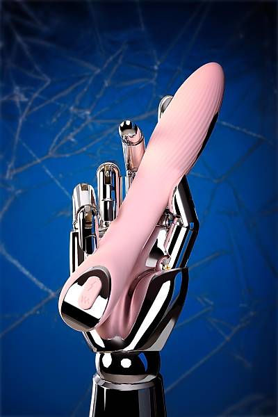 PHYSCS TESLA G-PONT elektro stimlasyonlu vibratr, silikon, pembe, 21 cm