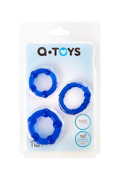 A-toys by TOYFA y�z�k seti, TPE, mavi, � 3,5/3/2 cm