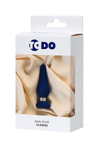 ToDo by Toyfa Slassic anal k�l�f, Boyut M, silikon, mavi, 11,5 cm, � 3,7 cm