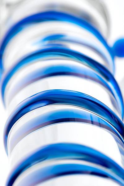 �ift tarafl� yapay penis Sexus Glass, cam, transparan, 22,5 cm