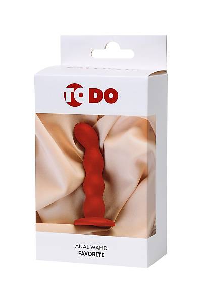 ToDo by Toyfa Favorite Anal Plug, Silikon, K�rm�z�, 13 cm, � 2,8 cm