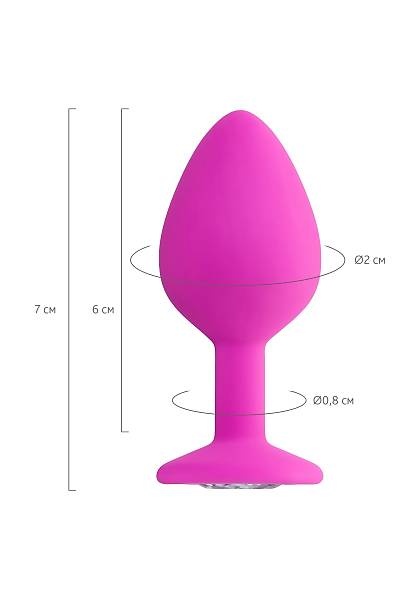ToDo by Toyfa Brilliant anal klf, silikon, pembe, 8 cm,  3 cm, 50 g