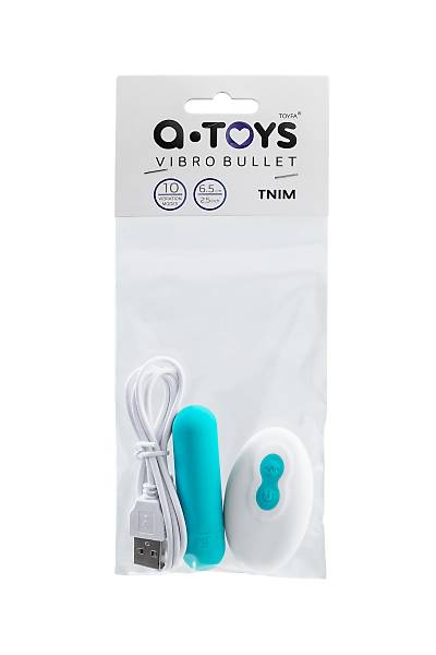 A-toys by Toyfa Vibrat�r mermisi Tnim, silikon, mavi, 6,5 cm