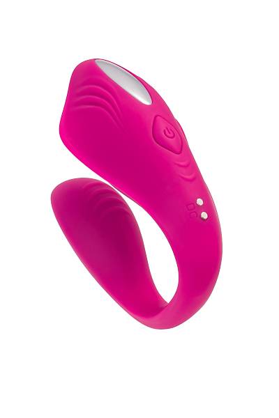 A-Toys by TOYFA Cobrum �iftler ��in Vibrat�r, Silikon, Pembe, 9,6 cm
