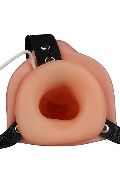 Vibrating Unisex Hollow Strap On