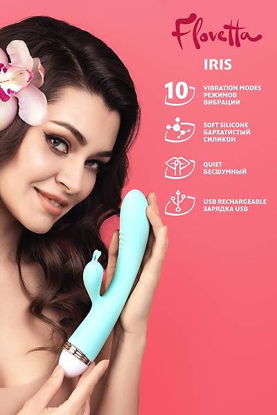 Flovetta by Toyfa Iris Klitoral uyar�c� vibrat�r, Silikon, cam g�be�i, 22 cm