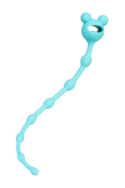 ToDo by Toyfa Froggy anal zinciri, silikon, mavi, 27,4 cm, � 1,4 cm