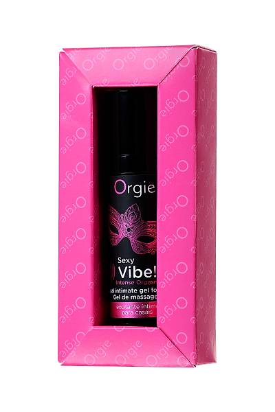 ORGE Isnma ve soutma etkisi olan Sexy Vibe Intense Orgasm Masaj Jeli, 15 ml