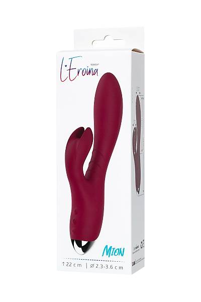L'ERO�NA by TOYFA Mion klitoral stim�lat�rl� vibrat�r, silikon, bordo, 22 cm