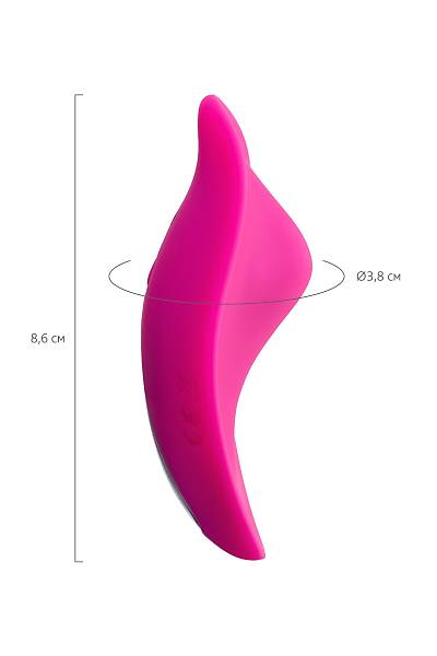 JOS RUMBA k�lotundaki klitoral vibrat�r, silikon, pembe, 8,6 cm