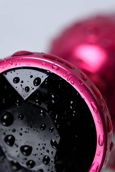 Metal by TOYFA anal k�l�f, Metal, k�rm�z�, siyah kristalli, 7,2 cm, �2,8 cm, 50 g